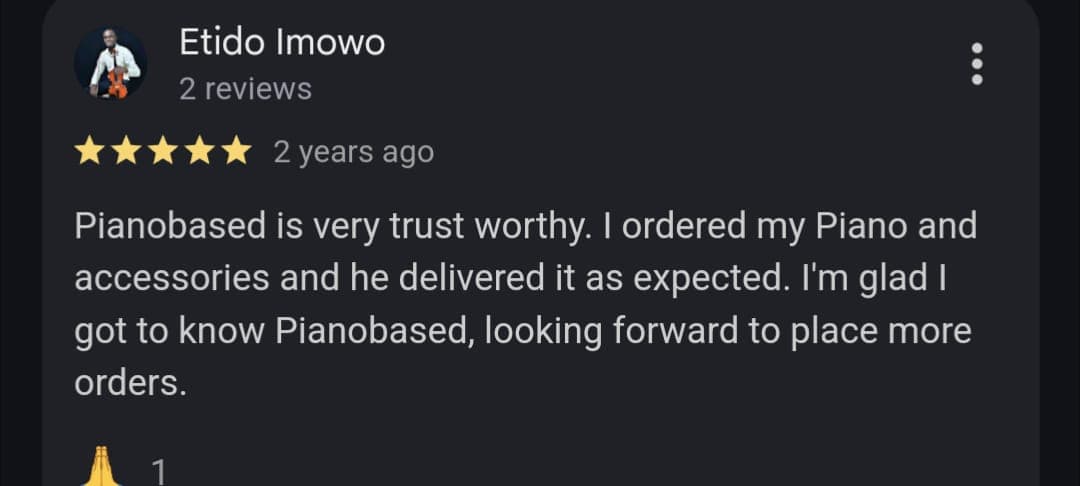 Pianobased Customer review 23